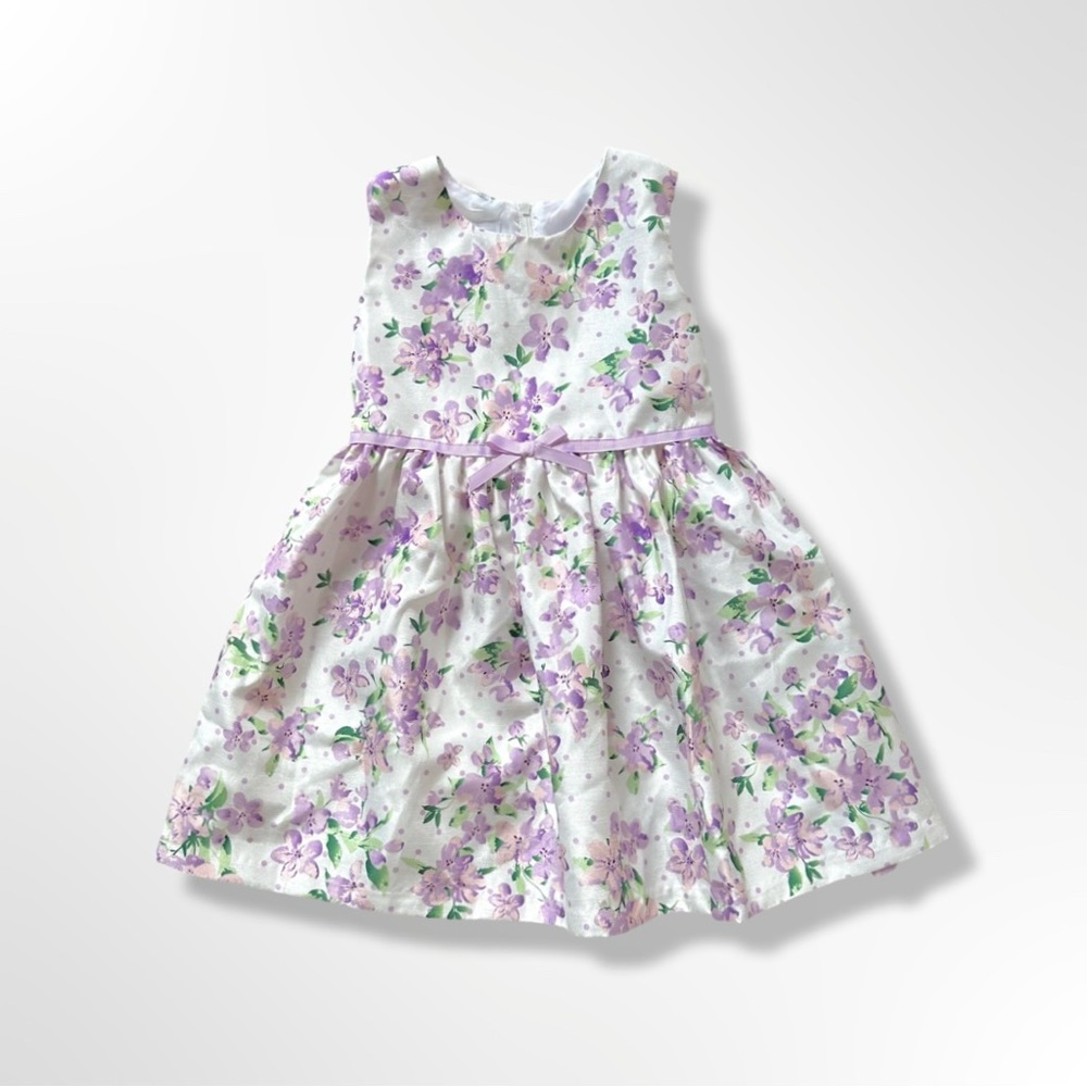 Bonnie Jean Lavender Floral Dress